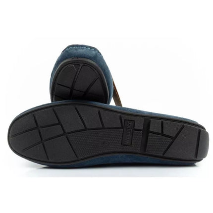 Wrangler men's shoes Maifield Suede moccasins, navy blue