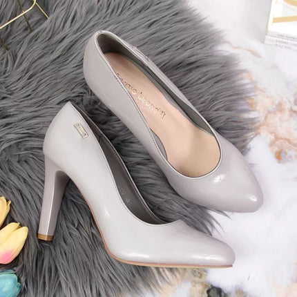 Sergio Leone W SK3G patentų odos bateliai su kulnu