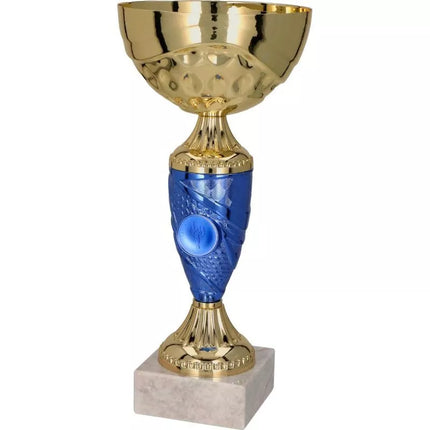 Gold and blue metal cup TM 9058H