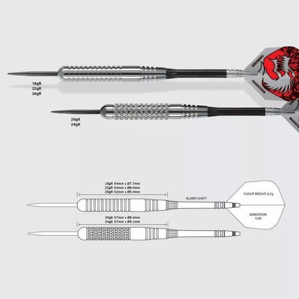 Harrows Silver Arrows Steeltip strėlės HS-TNK-000013162