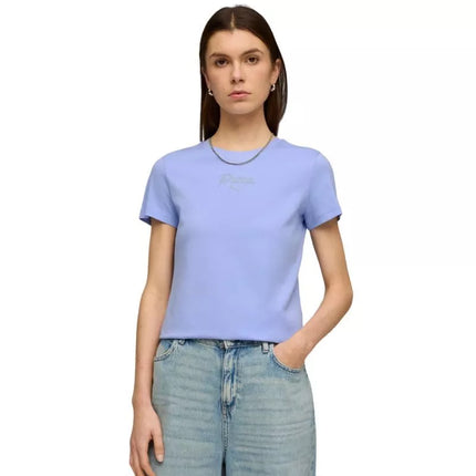 Puma ESS Script Tee moteriški marškinėliai violetiniai 691760 60