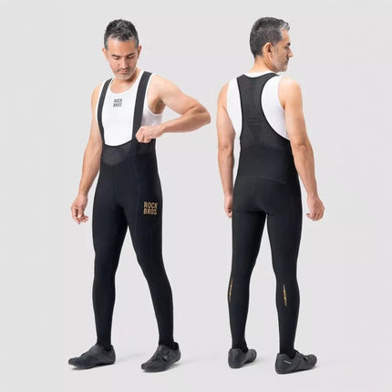 Rockbros YDCK012-1 Long Fleece Bib Tights with Pad Size S - Black