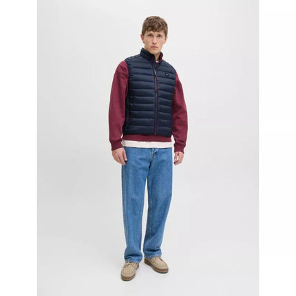 Jack&Jones men's vest JJEBRADLEY LIGHT BODYWARMER COLLAR NOO 12280973 SKY CAPTAIN