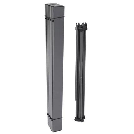 FOLDING TABLE 68x46x40CM GREY ALUMINUM IN A COVER