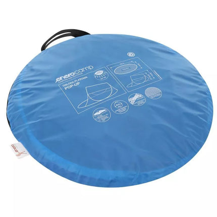 SELF-PUTTING BEACH SCREEN TENT 190X80X90/70CM BLUE ENERO CAMP