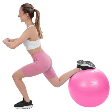 Gimnastikos kamuolys 65cm, sprogimui atsparus, rožinis