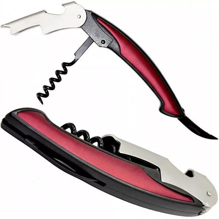 REDCLIFFS RED MULTI POCKET KNIFE BOTTLE OPENER