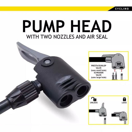 DUNLOP Serviso ir dviračio pompa 174psi (12bar)
