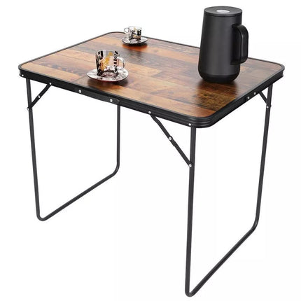 SULANKSTOMAS KEMPINGO STALAS 80X60X70CM MEDINIS
