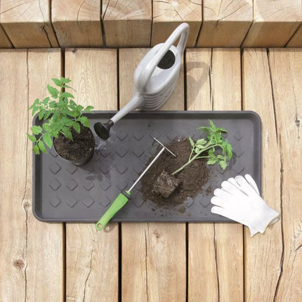DRAINER SHOE RACK DRY PAD BLACK PROSPERPLAST