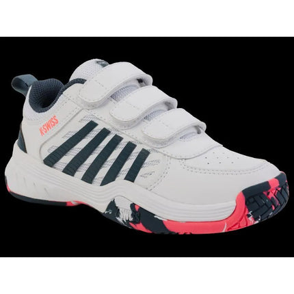 K-Swiss sportiniai bateliai COURTEXPRESS2STRAP WHITE/STARGAZER/NEON BLAZE-M (54495-129-M)