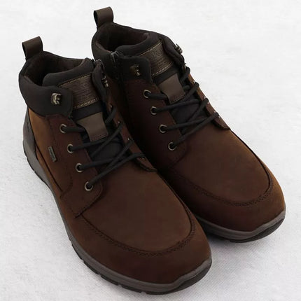 Rieker 03630-22 men's brown leather waterproof ankle boots
