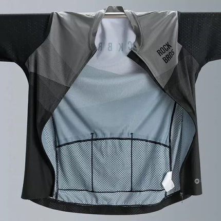 Rockbros 15120009005 Long Sleeve Cycling Jersey Spring/Summer XXL - Black