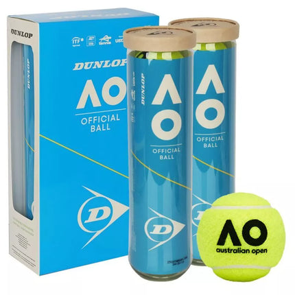 Dunlop Australian Open Teniso Kamuoliai 2x4 vnt.