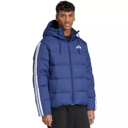 Men's adidas Ess 3S PD HD J jacket navy blue JX7799