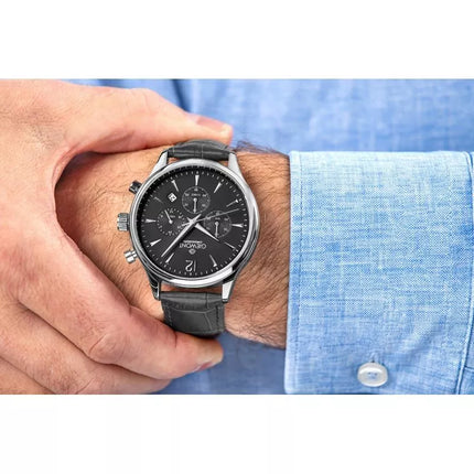 Vyriškas laikrodis Giewont Chronograph Safyrinis Juodas Sidabrinis GW6310-A2