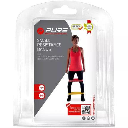 SET OF FITNESS CROSSFIT MINI BANDS 3 PCS PURE 2 IMPROVE
