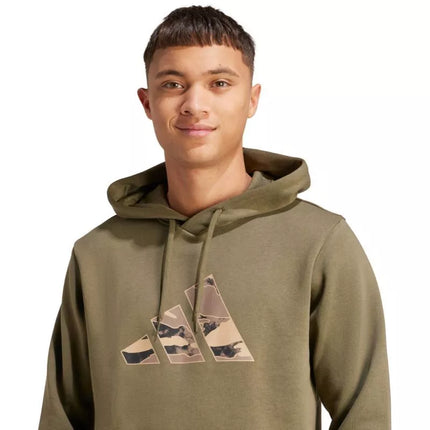 Vyriškas adidas kamufliažinis alyvuogių džemperis JM6379