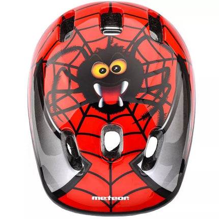 Meteor KS06 Spider dviračio šalmas, dydis S, 48-52cm, vaikiškas 24827