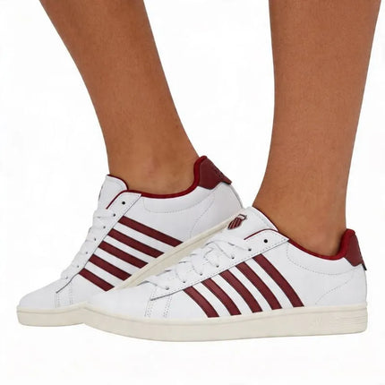 K-swiss sneakers COURT TIEBREAK II WHITE/TIBETAN RED/SNOW WHITE-M (04413-152-M)