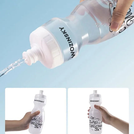 Wozinsky WBR-01T 750ml dviračio buteliukas - Skaidrus