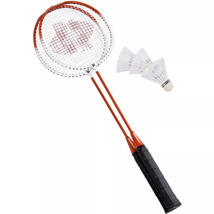 DONNAY 6-IN-1 ORANGE BADMINTON SET IN A CASE