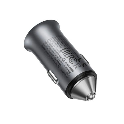 Automobilinis įkroviklis Acefast B16 95W USB-A + USB-C – pilkas