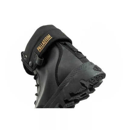 Palladium Women's Baggy Coated High Top Sneakers Fashionable Black