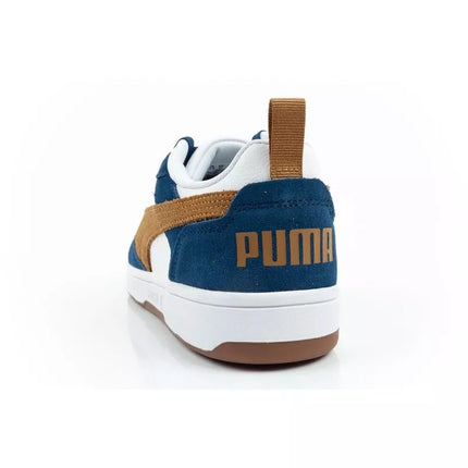 Puma Rebound v6 men's sports sneakers fashionable comfortable white navy brown