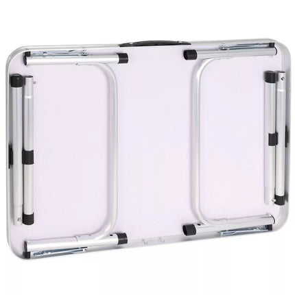 SULANKSTOMAS KEMPINGO STALAS 75X55X25-59CM PILKAS