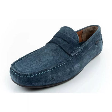 Wrangler men's shoes Maifield Suede moccasins, navy blue