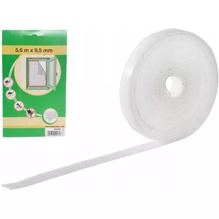 Lipni Velcro juosta uodų tinkleliams, ilgis 5,6 m, plotis 9,5 mm