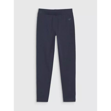 Girls' knitted leggings 4F 4FJWMM00TTIGF220-31S