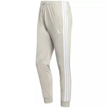 Men's adidas 3-Stripes Tricot Regular Tapered Pants Beige JY7721