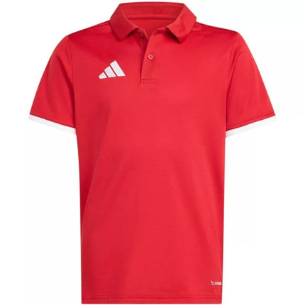 adidas Entrada 26 vaikiški raudoni Polo marškinėliai JZ6626