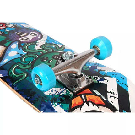 OCOTOPUS BLUE WOODEN SKATEBOARD BEST SPORTING