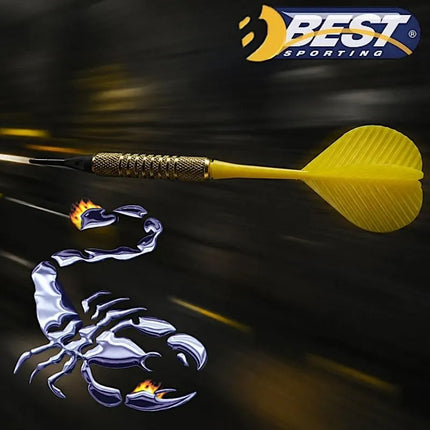 DARTS PLASTIC DARTS 3 PCS SAFE BEST SPORTING - YELLOW
