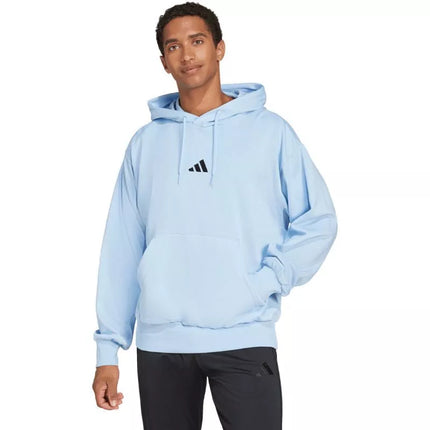 Vyriškas adidas Essentials Feelcozy Hoodis, šviesiai mėlynas IN6064