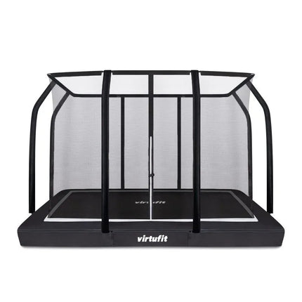 VIRTUFIT Lauko batutas 183 x 274 cm su apsauginiu tinklu