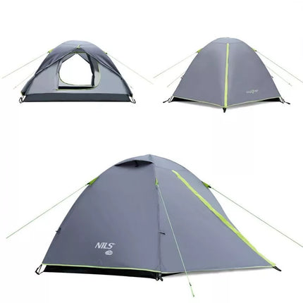NILS CAMP Explorer NC6004 3-person camping tent, gray