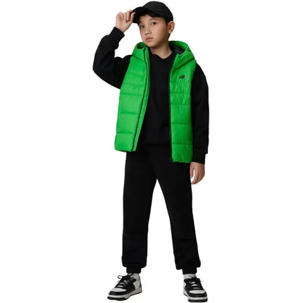 Boy's vest 4F M313 green 4FJWSS26TVJAM313 41S