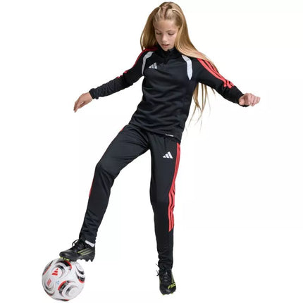 adidas Tiro 26 League Slim kids' pants black and red JY7115