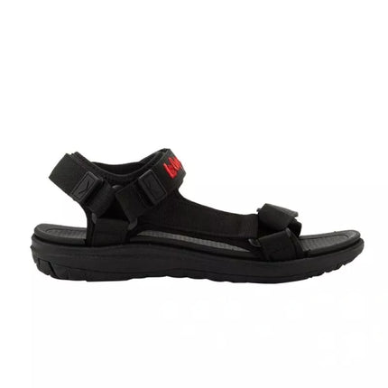 Lee Cooper men's shoes with velcro straps for summer beach sandals, lightweight black