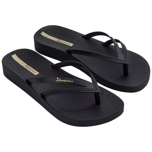 Ipanema women's flip-flops Bossa Soft V comfortable black fashionable