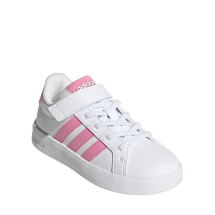 Adidas Grand Court 3.0 kids' shoes white and pink JP9371