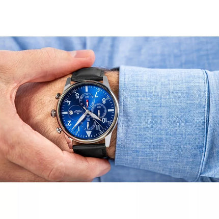Men's Watch Giewont Chronograph Sapphire Black and Blue GW5630-A3