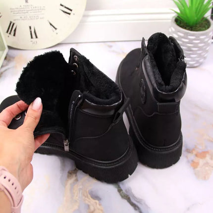 NAUJIENOS W EVE364A juodi izoliuoti žygio batai su užtrauktuku