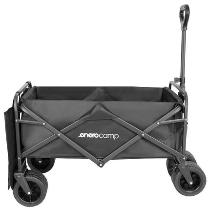 DELUXE FOLDABLE TRAVEL AND BEACH STROLLER 90x57x73-96CM WITH HANDLE BLACK