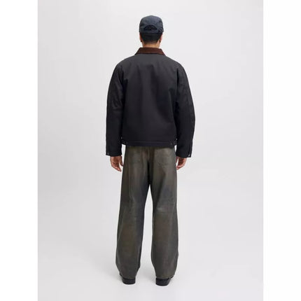 Jack&Jones pilotų striukė JORNORREBRO WORKER JACKET 12282903 JUODA/VELVETINĖ C