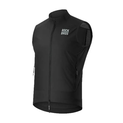 Vėjui atspari liemenė Rockbros YDMJ003, pavasariui/rudeniui, dydis XXL – juoda